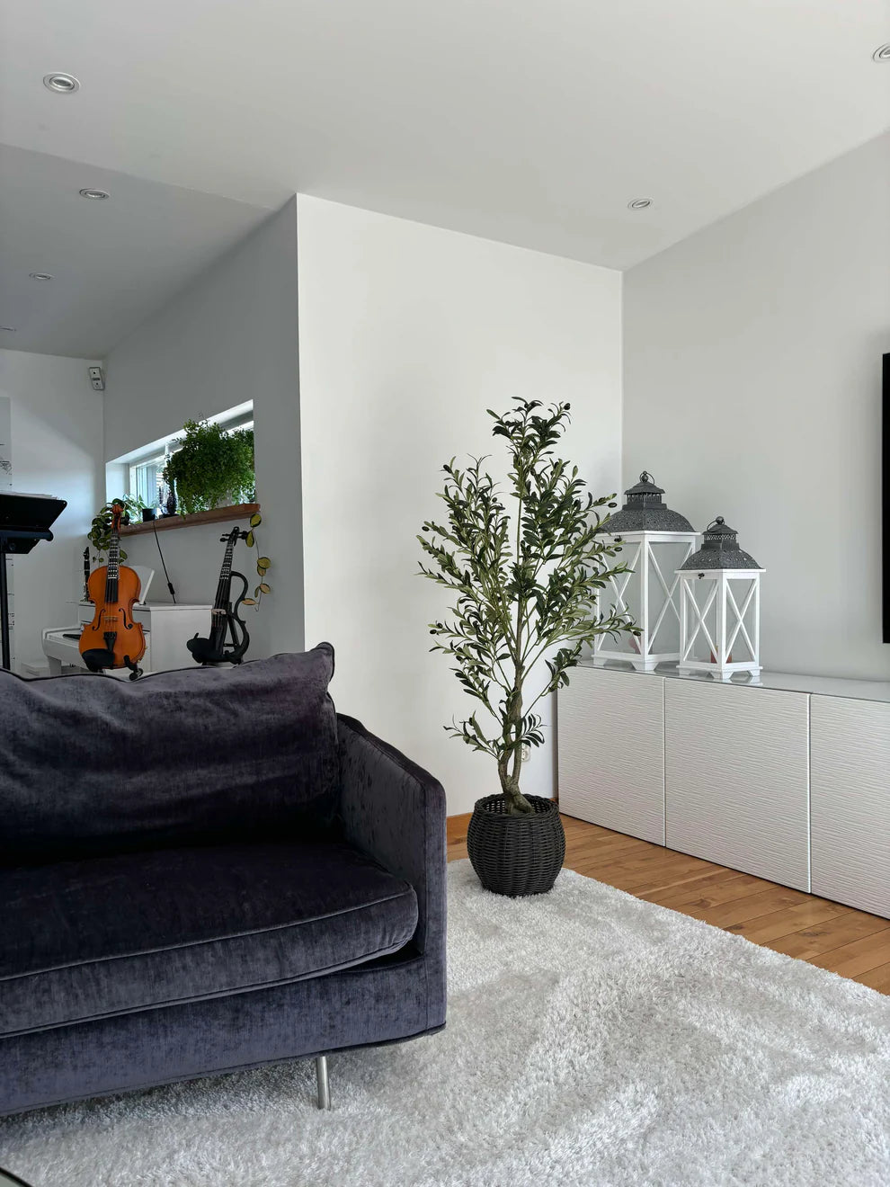 Konstgjort Naturtroget Olivträd - 150 cm