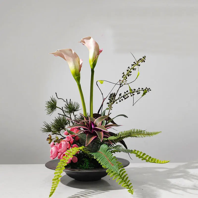 Konstväxtarrangemang i Vas – Tropisk Borddekoration