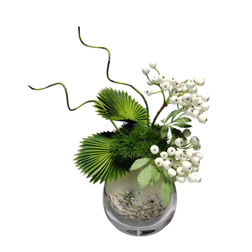 Konstväxter & Bär i Glasvas