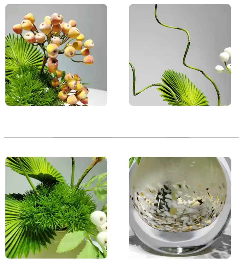 Konstväxter & Bär i Glasvas