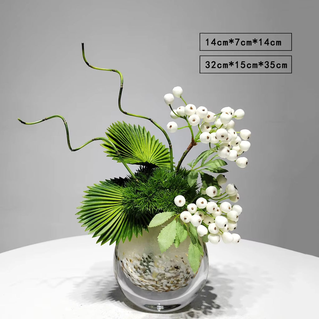 Konstväxter & Bär i Glasvas