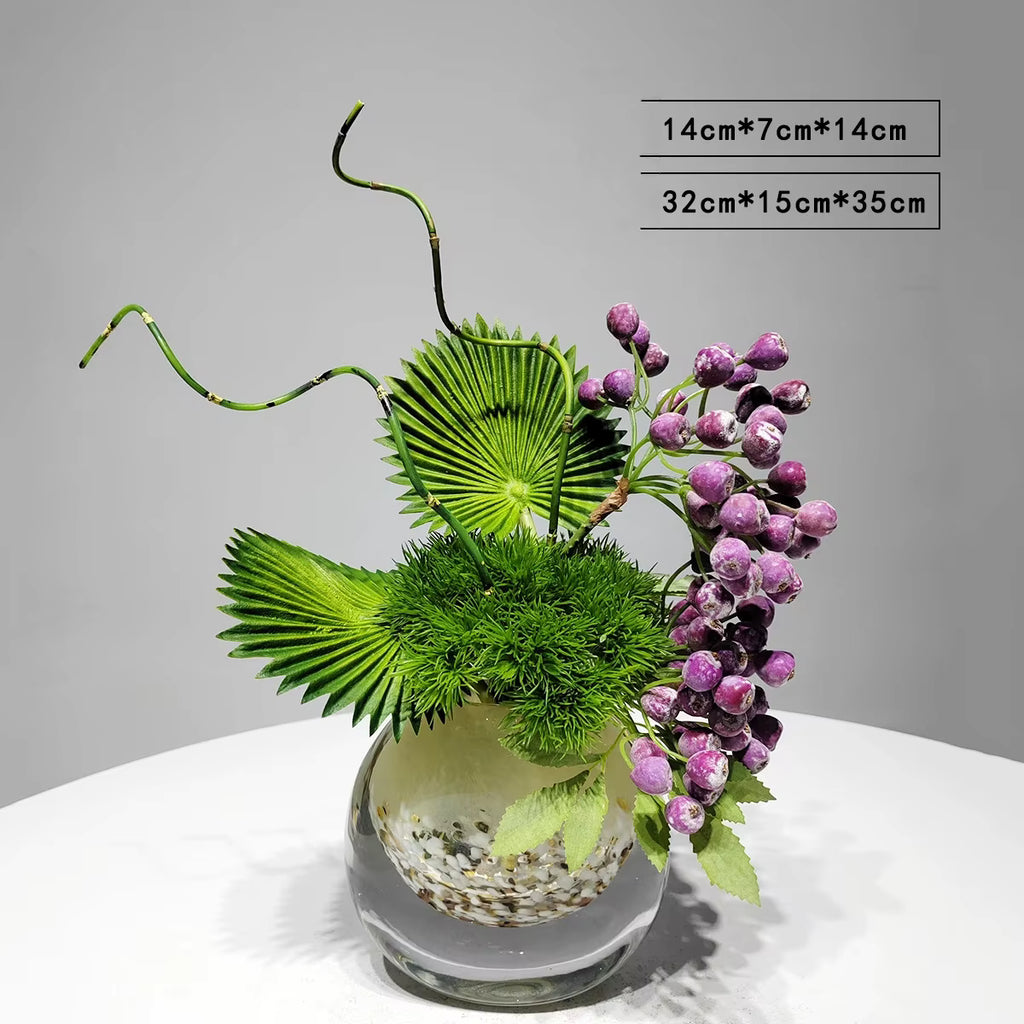 Konstväxter & Bär i Glasvas